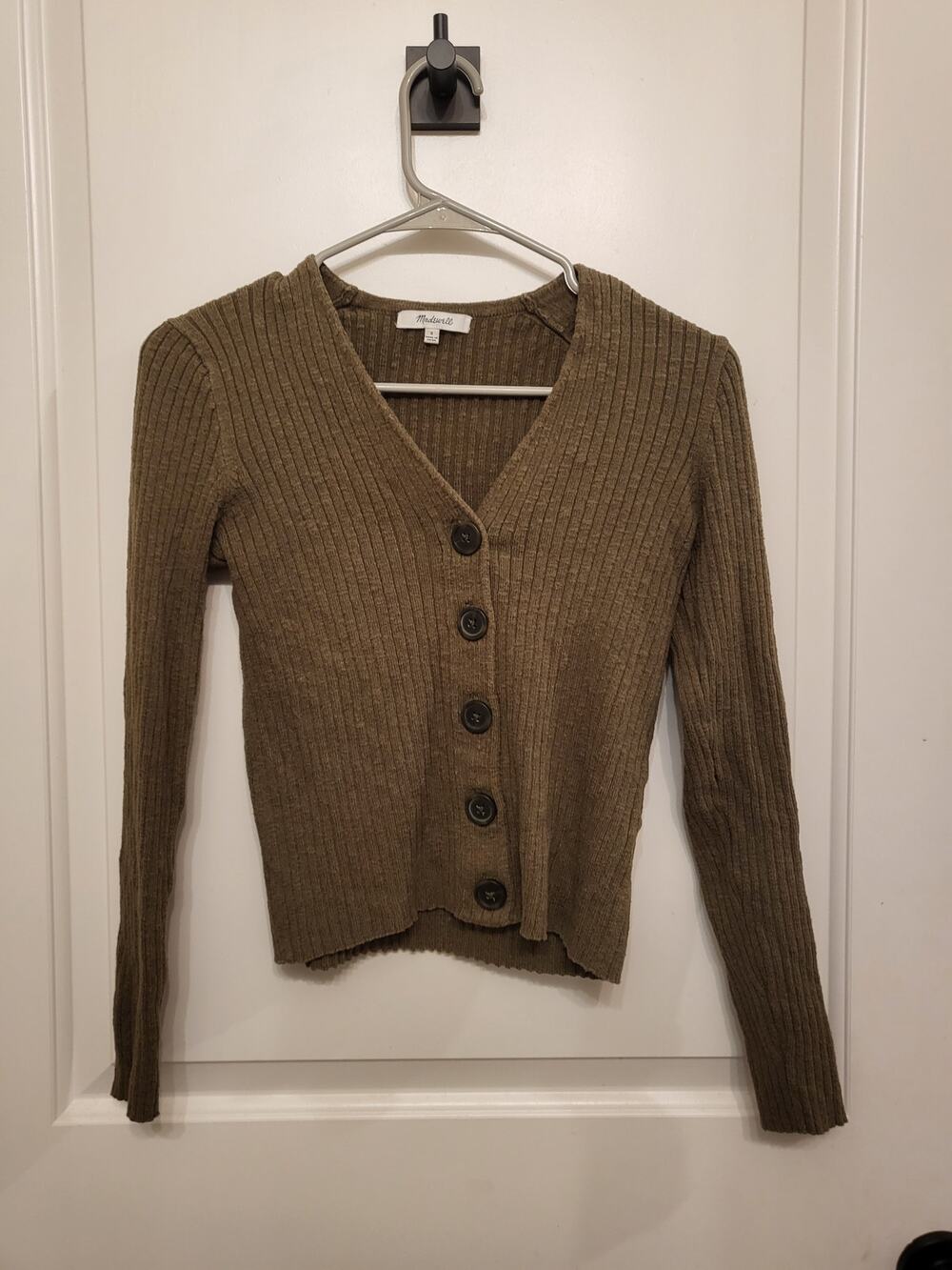 Madewell Olive Green Small Cardigan